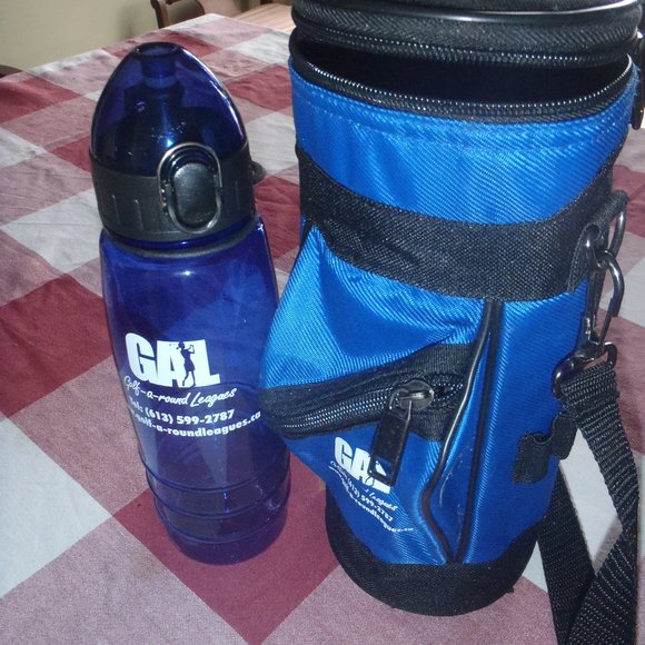 NEW Golf-A-Round Travel Water Bottle & Matching Bag - Picture 1 of 1